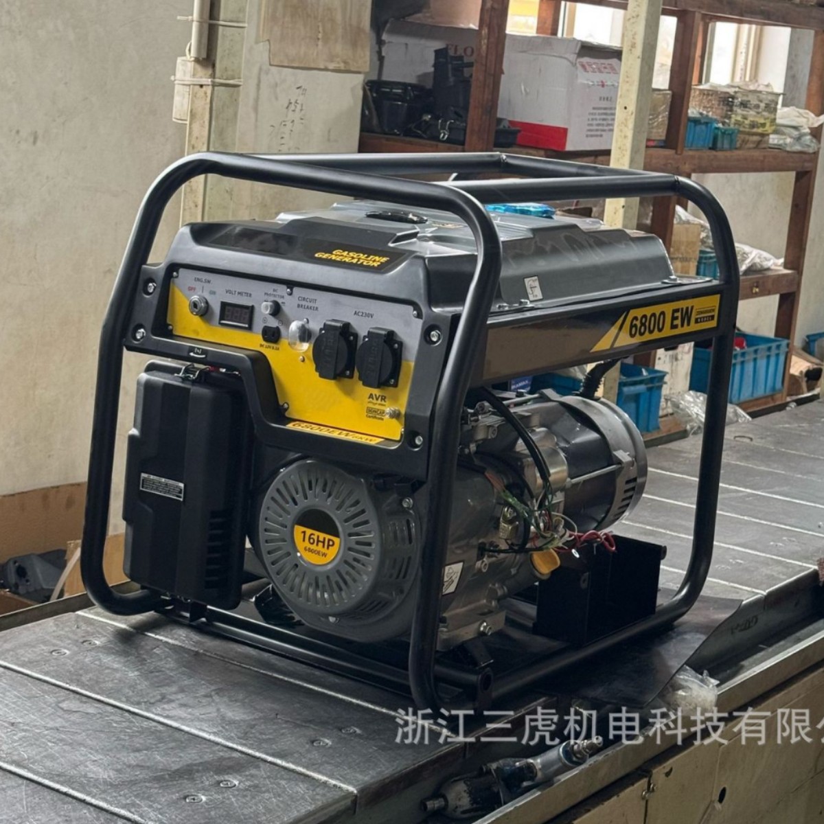 外贸批发5/6/7/8/9/10KW220V 380V 单三相汽油发电机组本田款便携