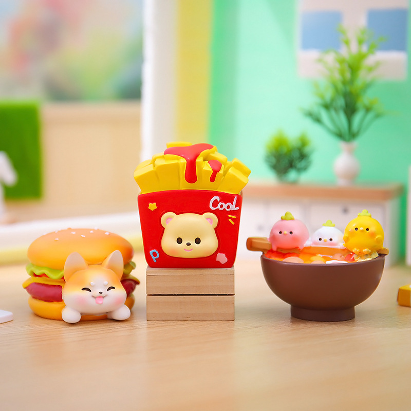 Nuevos productos explosivos, linda tentación de comida, caja ciega, decoración linda de dibujos animados, decoración de automóviles, venta al por mayor, regalos de vacaciones, venta directa de fábrica