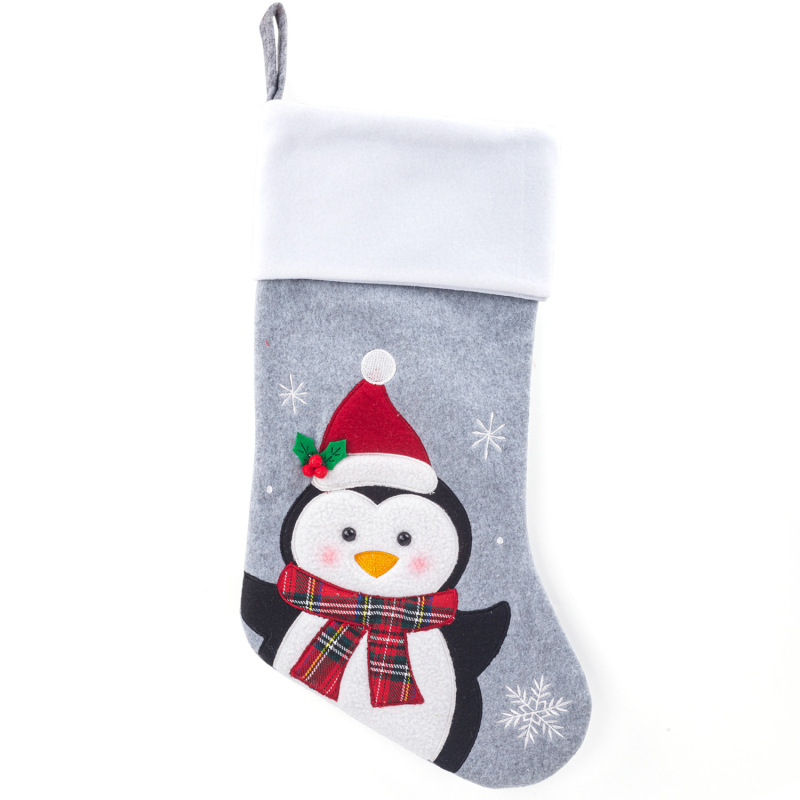 クリスマス靴下プレゼント袋新品立体雪だるまクリスマス靴下クリスマスプレゼント祝日キャンディー袋プレゼント靴下装飾|undefined