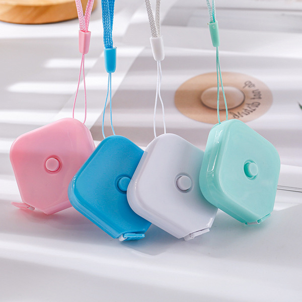 Square solid color cute small handheld ruler for home use
