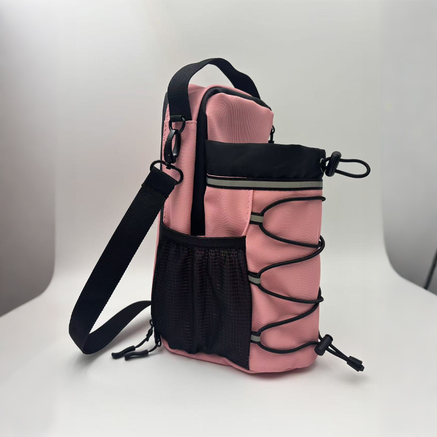 Bolso colgante de botella de agua magnética de fitness transfronterizo, bolsa de fitness deportiva para interiores y exteriores, bolsa de taza de agua, bolsa de mensajero portátil magnética impermeable