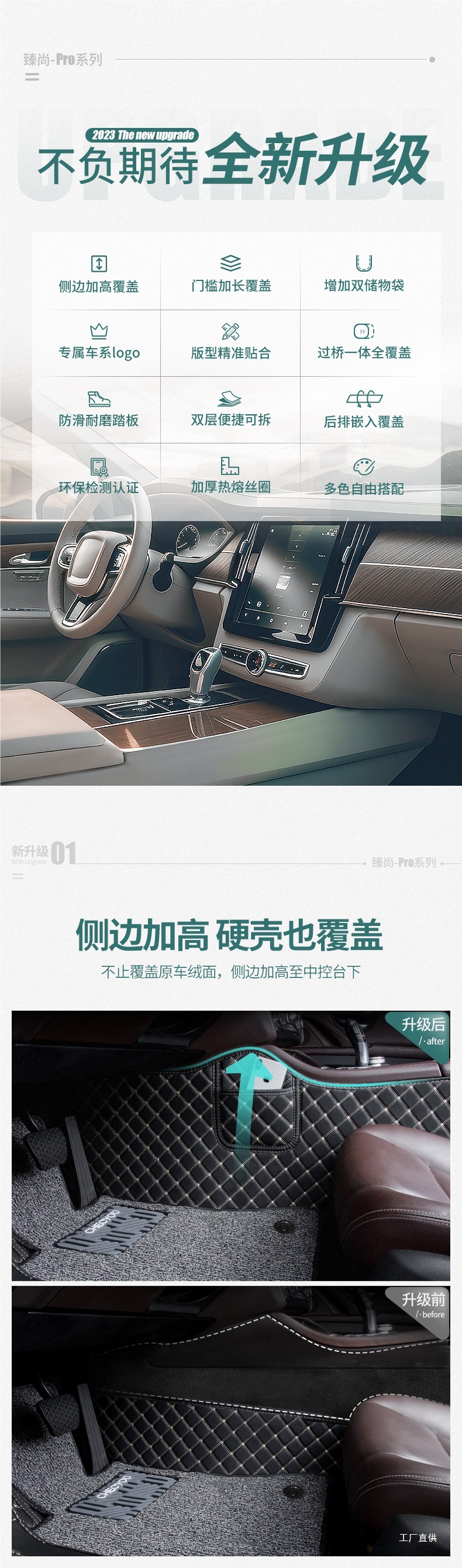 Cheliyou Car Floor Mats Are Purchased Separately for the Passenger + Rear Floor Mats. Only the Passenger + Rear Peihui Are Sold