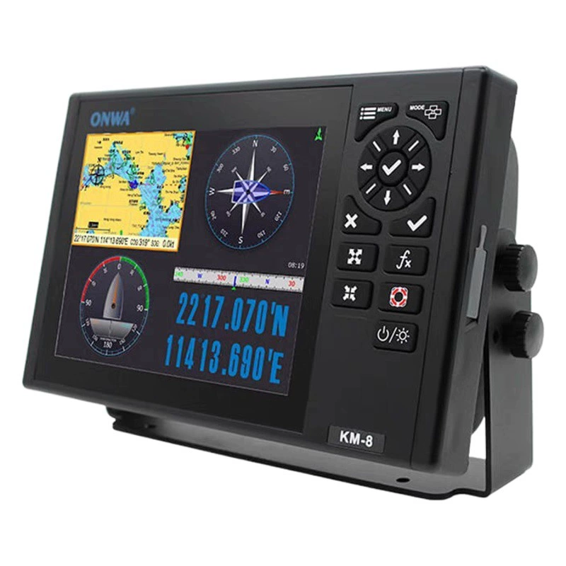 ONWA морская многофункциональная спутниковая GPS-карта машина защита AIS машина для предотвращения столкновений детектор рыбы радар-эхолот KM-8
