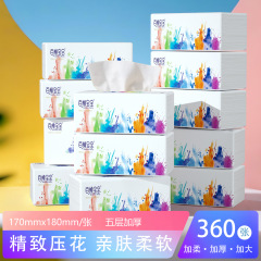 170*180サイズを大きくして、百順赤ちゃんの360枚の厚い家庭用ティッシュを卸売りします