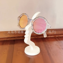 Eyeglass stand眼镜置放支架条形状抽象人脸有趣简单的3d打印摆件