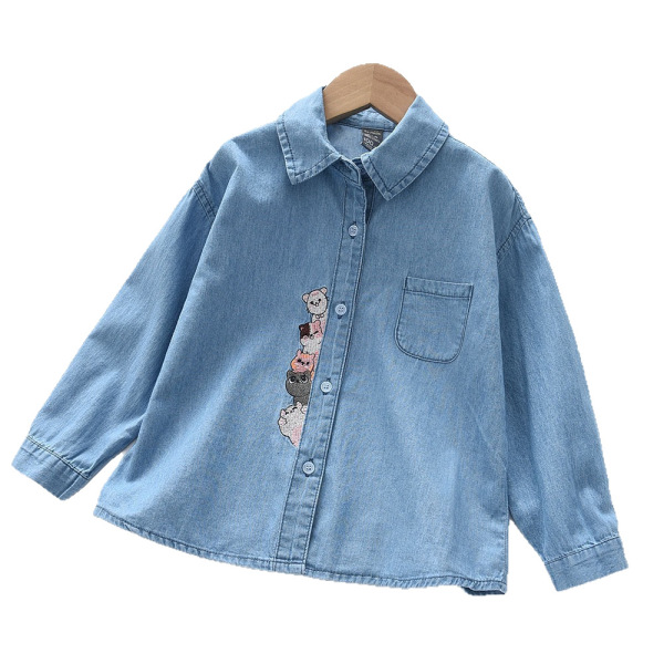Children's demi-season long-sleeve girl's