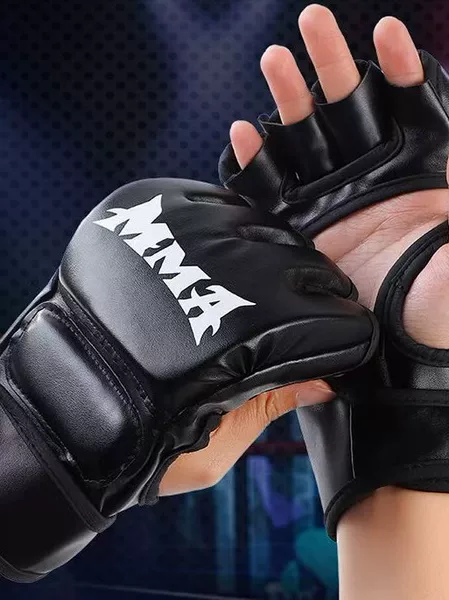 Half-Finger Boxing Gloves for Children, Suitable for Sanda Training, Mma Fighting, Ufc, Muay Thai, Combat, and Punching Bags, for Both Men and Women