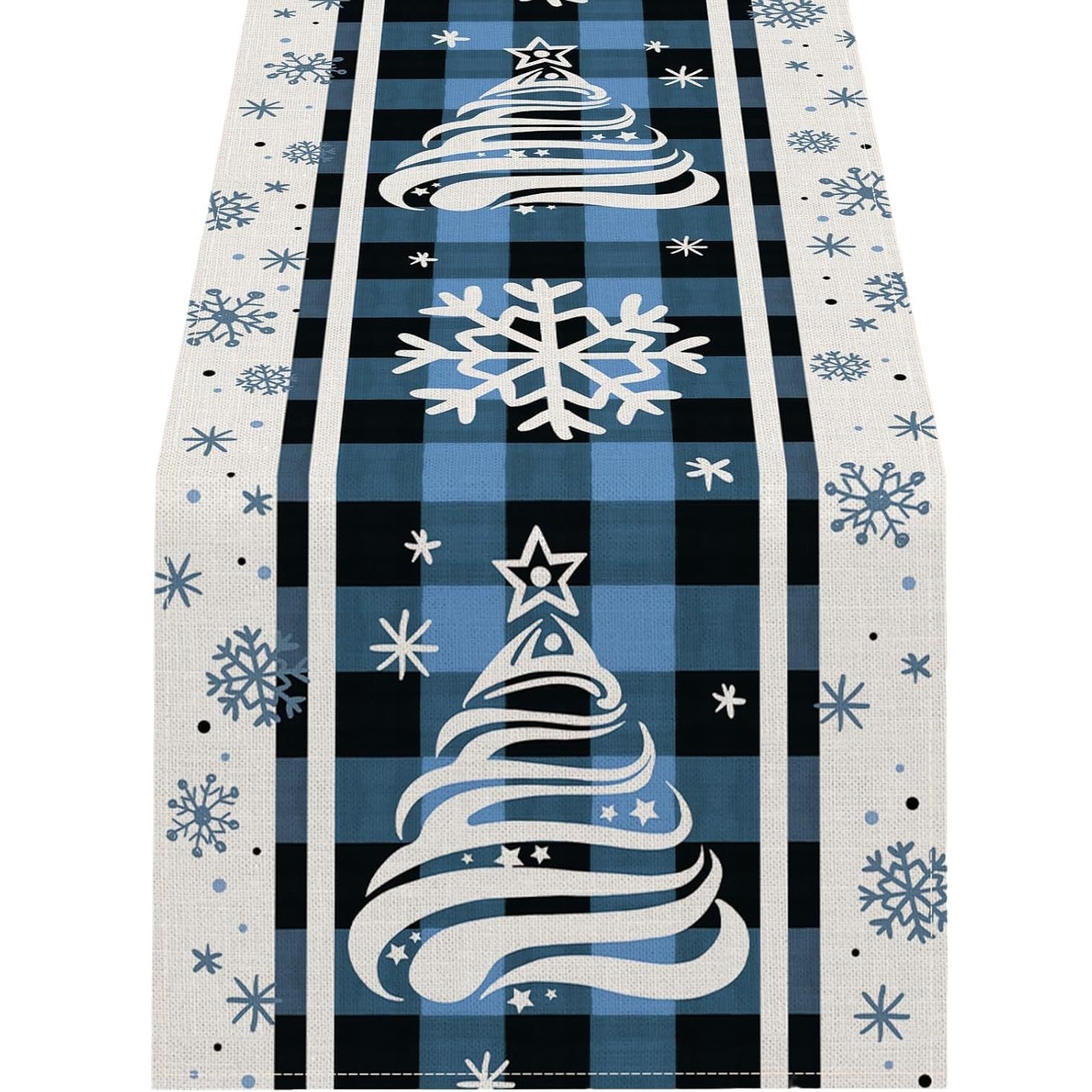 Transfronterizo 2024 Amazon nuevo árbol de Navidad festivales lino tabla bandera tabla de comedor tabla bandera de té image 6
