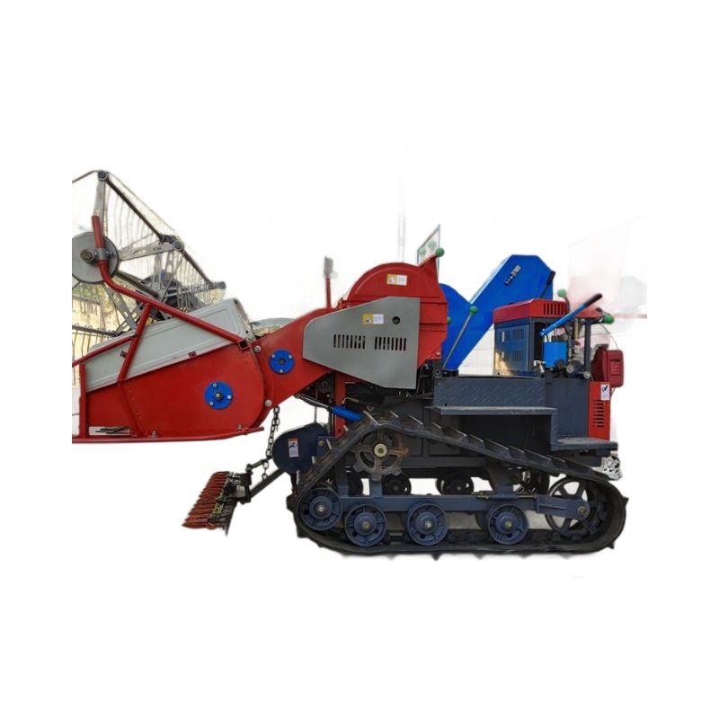 Cosechadora de arroz pequeña en terrazas montañosas de montaña, empacadora automática, cosechadora de arroz y trigo de Yunnan