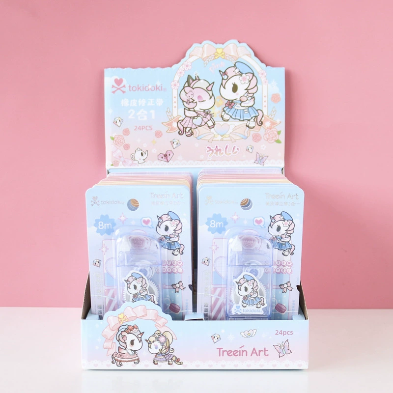 Корректор-лента (TOKIDOKI) TR-EMB0211 — милый дизайн единорога, 8 м, компактная кассета