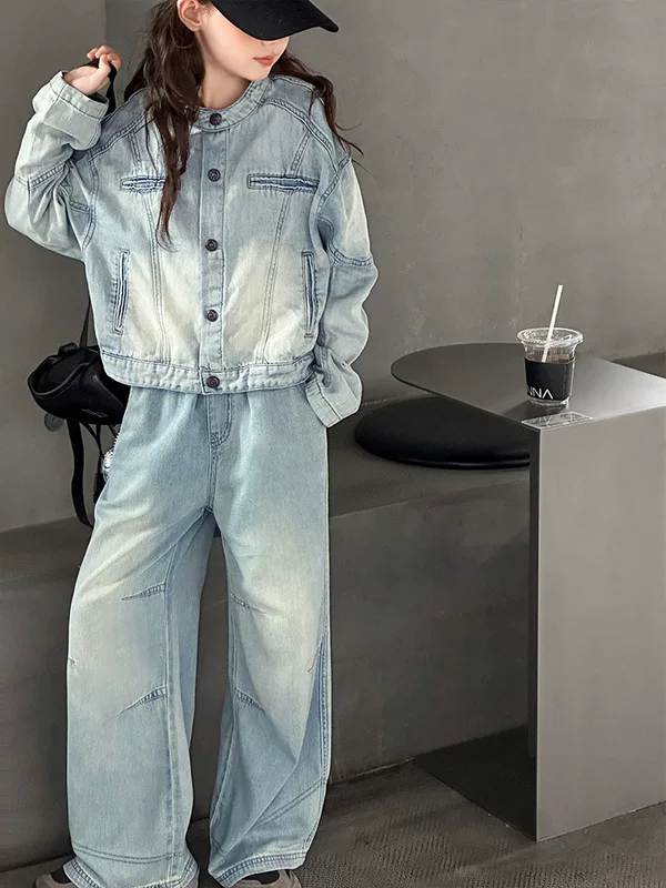 Denim retro set, for teenagers