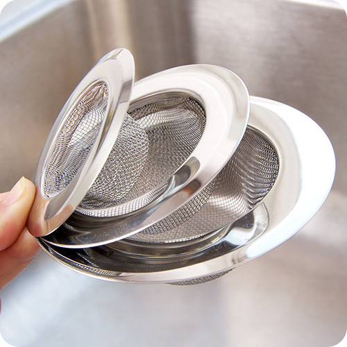 Sink filter kitchen sink filter pool floor drain filter drain port anti-blocking stainless steel funnel