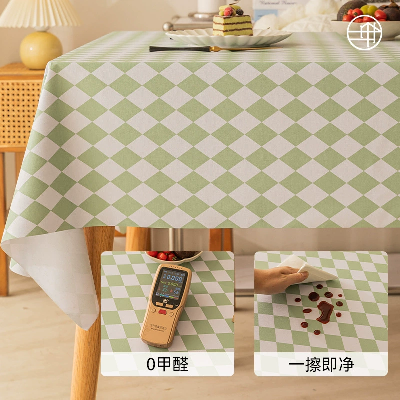 PVC Tablecloth, ins style, waterproof and oil-proof, diamond pattern, multiple sizes