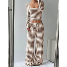 E 11312 high waist slim wide leg home pants �����������ȼҾ�
