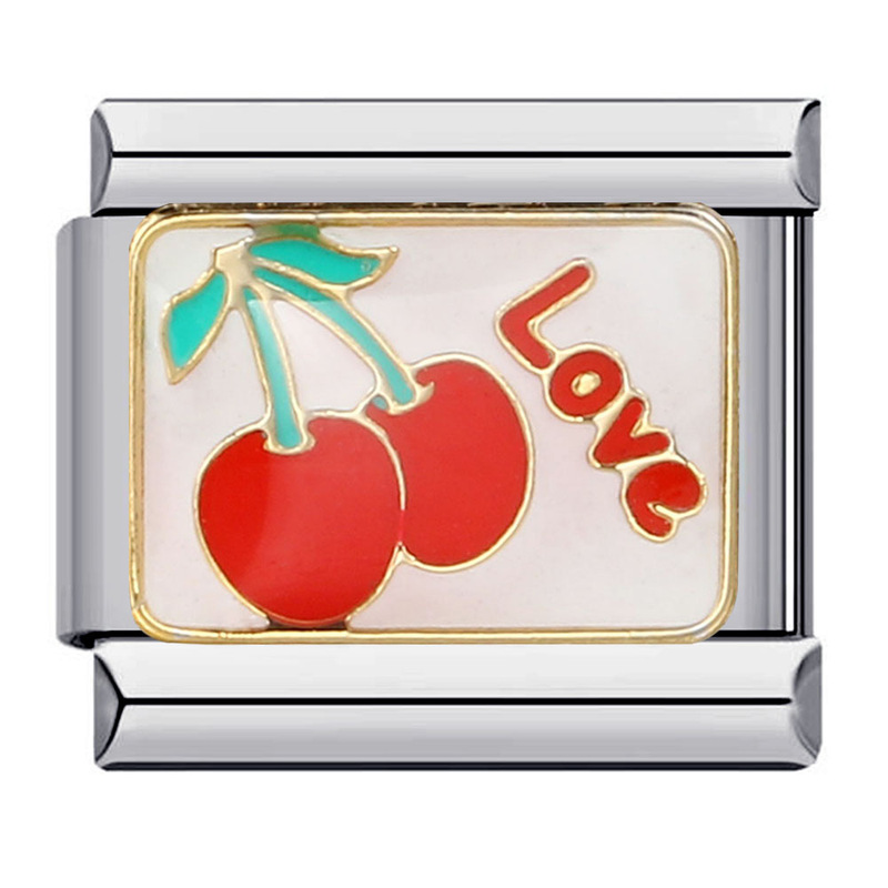 时尚不锈钢手链Italian Charm 金银同款手链焊接滴油DIY模块饰品|undefined