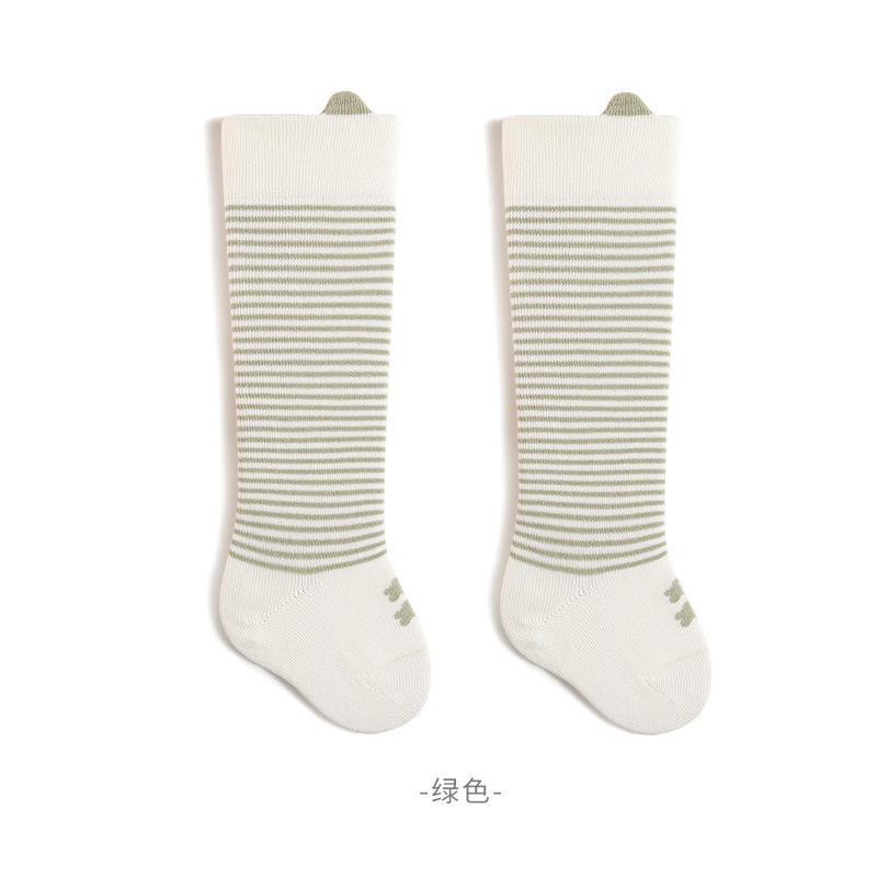 Calcetines para bebés por encima de la rodilla primavera y otoño recién nacidos hombres y mujeres calcetines de dibujos animados para bebés boca suelta y sin hueso 7A calcetines antibacterianos de tubo alto