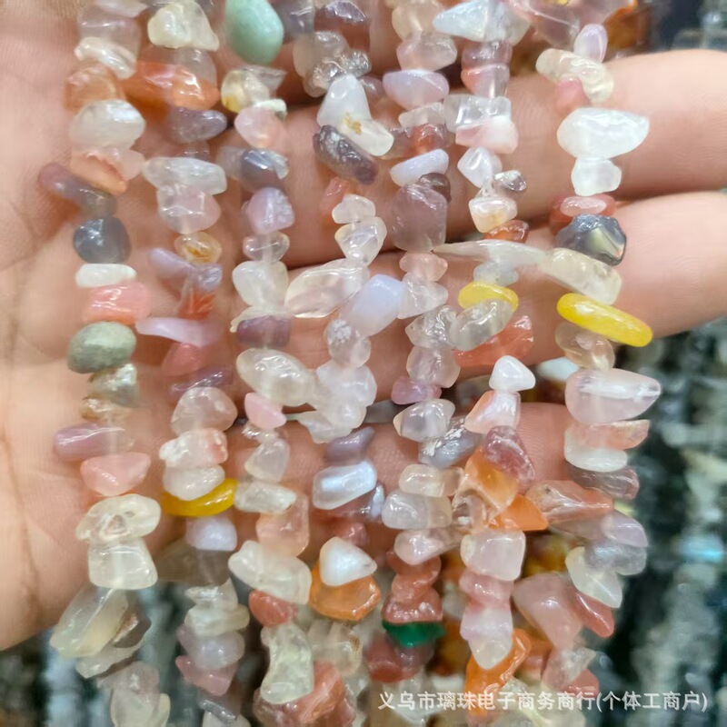 天然水晶瑪瑙砂利原石 diy ジュエリーアクセサリーブレスレットビーズクリスタル消磁石砂利卸売|undefined