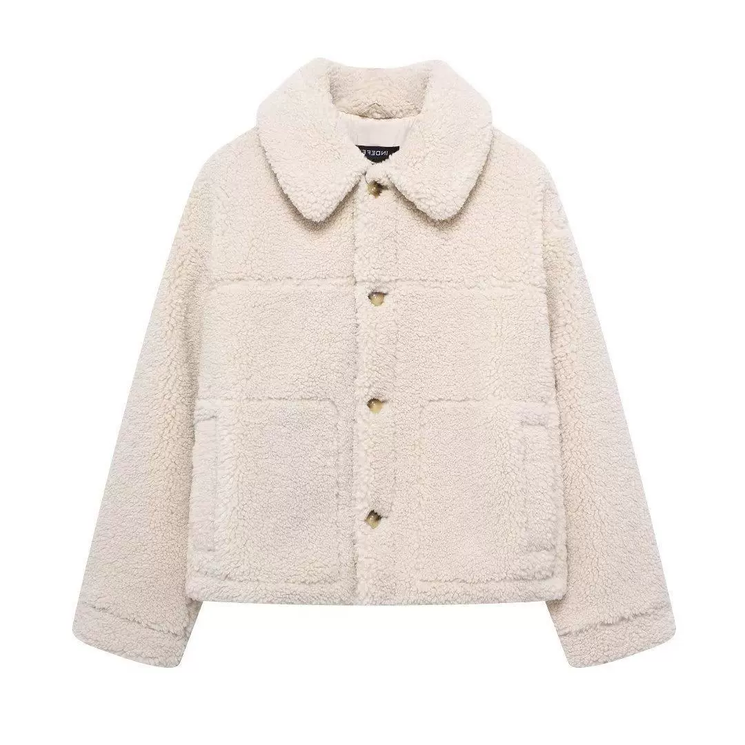 Demi-season velvet jacket for leisure, city style