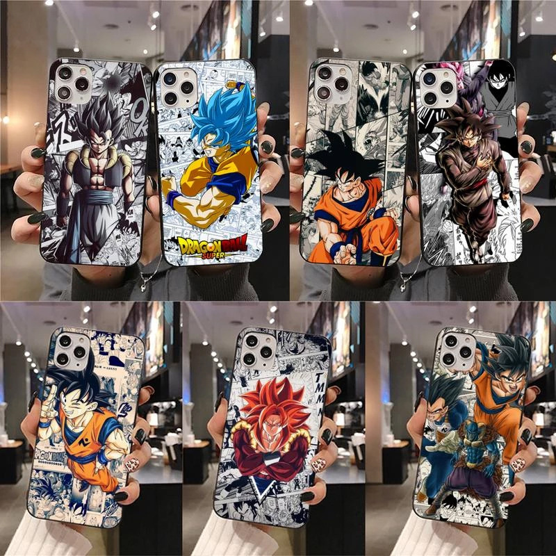 适用于iPhone16手机壳七龙珠卡通漫画潮男黑悟空赛亚人手机壳