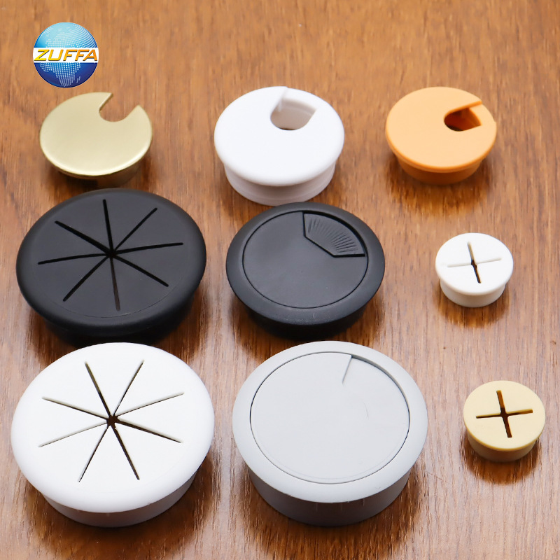 Cross-Border 45mm Round Hole Decorative Cover for Computer Desk Hole Plug, 38mm Mobile Phone Counter Cable Box, Cross-Shaped Cable Box, Cross-Shaped Hole Cover