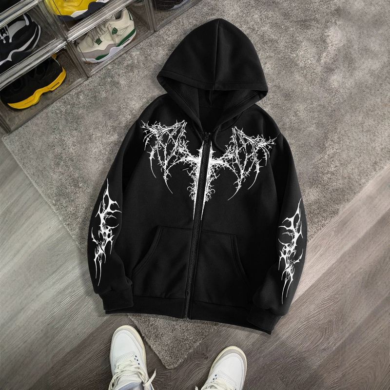 European and American Cross-Border Batman High Street Printed Loose Polyester Fiber Unisex Hoodie Sweatshirt Trendy Brand European and American Cross-Border Batman High Street Printed Loose Polyester Fiber Unisex Hoodie Sweatshirt Trendy Brand