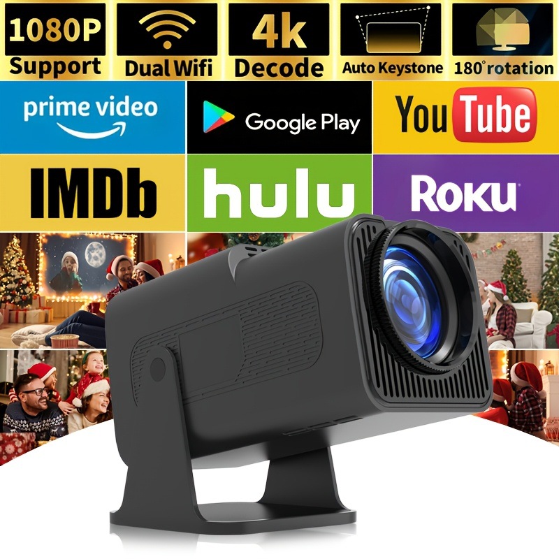 Explosiva transfronteriza comercio exterior HY320MINI proyector Android hogar portátil inalámbrico HD proyector