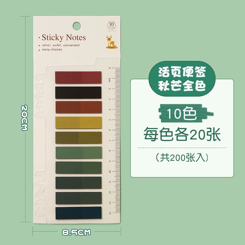 Morandi ins estilo transparente nota adhesiva personalizada de alto grado Índice de clasificación fuerte adhesivo para mascotas nota etiqueta fabricante