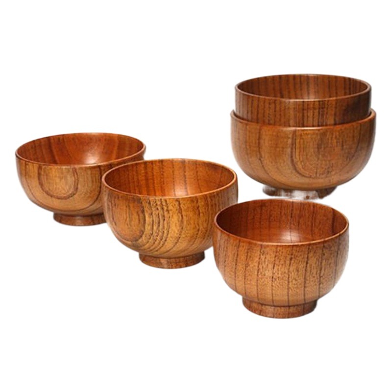 Tazón sanchuang hogar vajilla japonesa engrosada anti-escaldadura tazón de fideos instantáneos tazón de madera chino tazón de sopa grande al por mayor