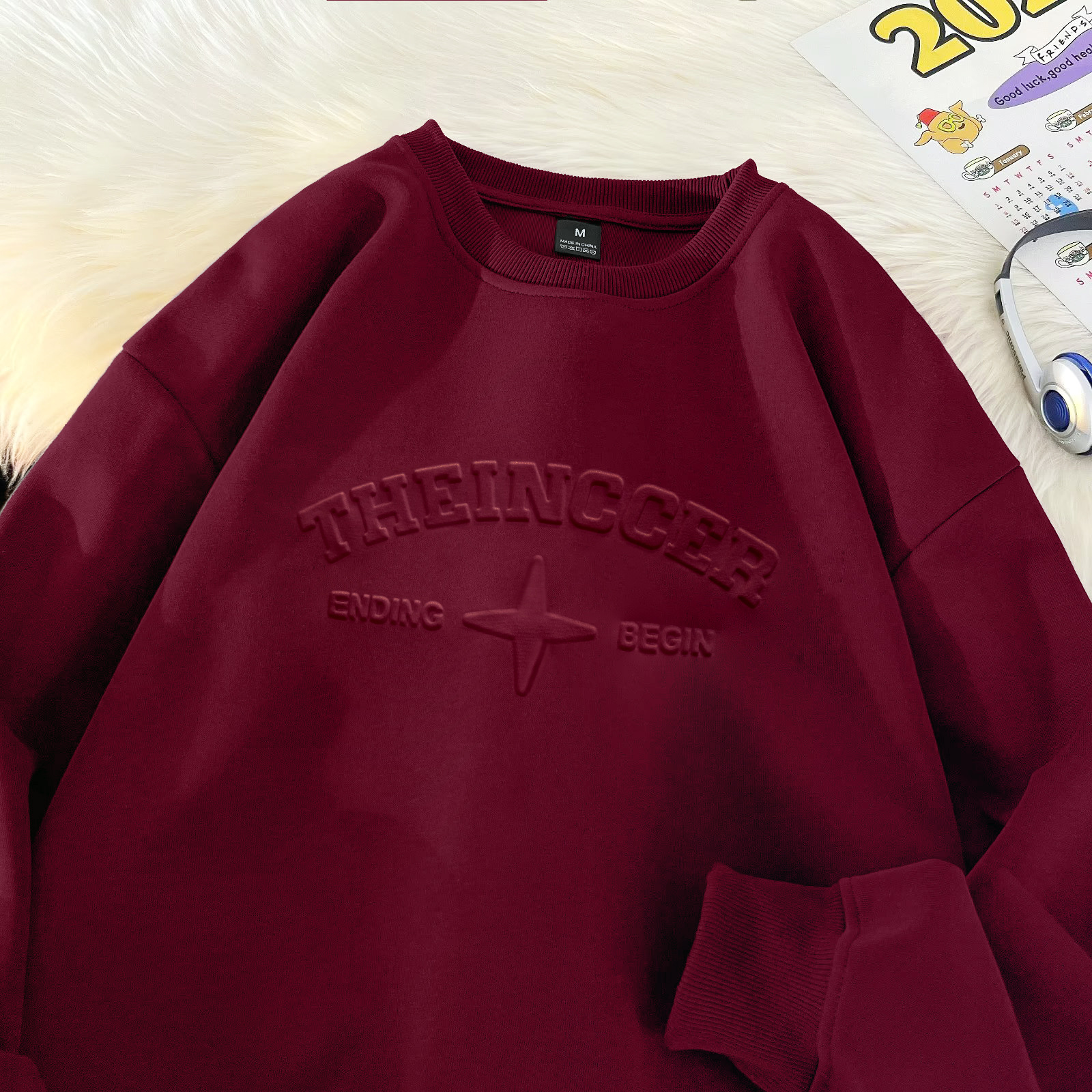 Herrenbekleidung High Street Fashion Marke 3D Stahl gedruckt geprägte Buchstaben Retro Casual Tops_voghion.com