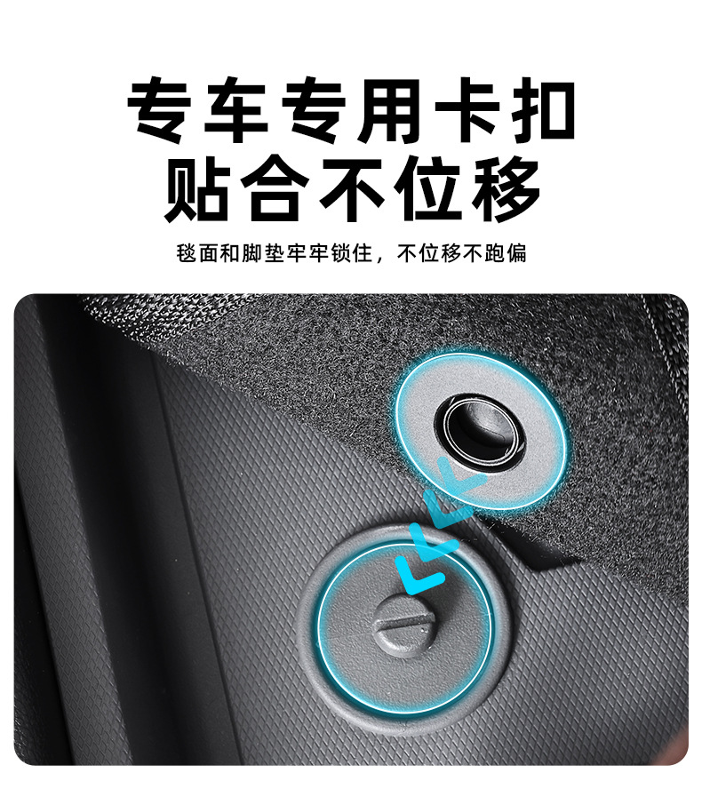 Suitable for All Tpe Ora Good Cat Lightning Cat Floor Mats, High-Edge Anti-Odor Injection Molded Car Floor Mats, Anti-Slip Trunk Mat