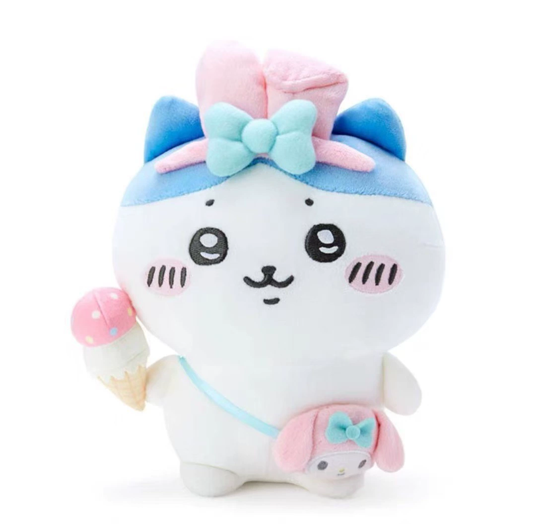 Плюшевая подвеска (Chiikawa x Sanrio) — персонаж, милый брелок, размеры 10 см и 20 см