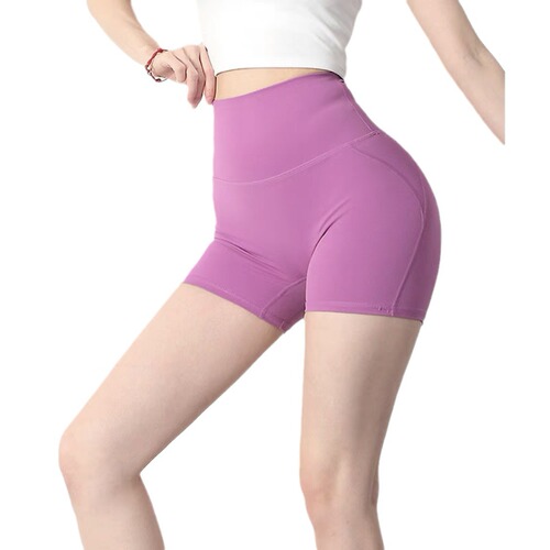Underwear-free shorts~.~ Women's 3/4 split shorts, quick-dry high-waisted butt-lifting tight yoga pants, running and fitness pants, 1068