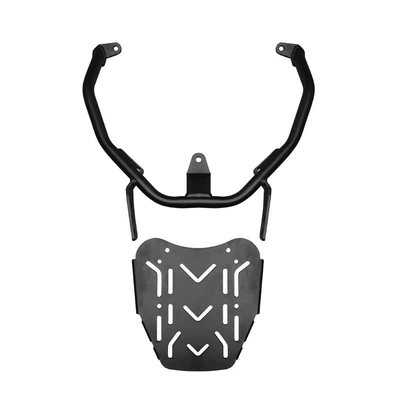 Suitable for three-Yang Fit four-fiddle4/5 tailstock rear shelf Fit five modified aluminum alloy trunk rack (Motorcycle tail) - black-reinforced-plate-tailstock-original-rear-wing-needs-to-be-removed