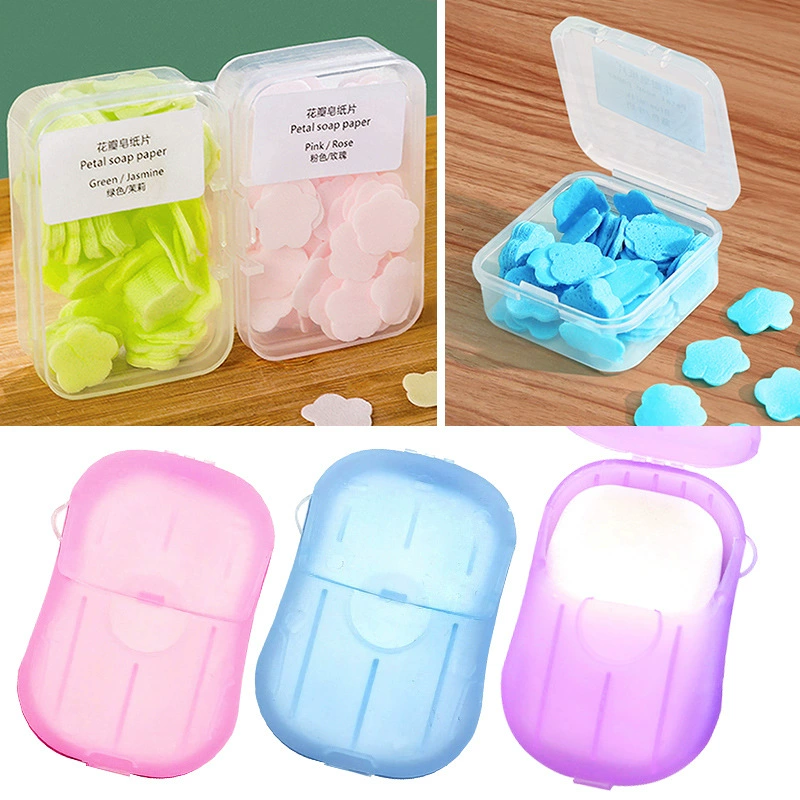 Одноразовые мыльные хлопья в штучной упаковке, портативные мыльные хлопья для рук, маленькие мыльные хлопья, мини-мыло, бумажные мыльные хлопья