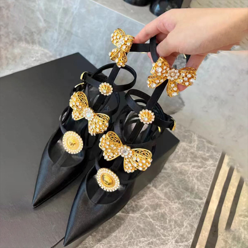 Sexy retro high heels pointed-toe with extremely high heels