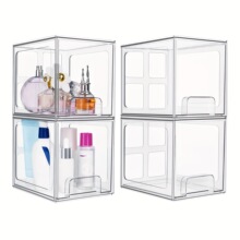 H 31341 Stackable Clear Cosmetic Organizer ��ױƷ���ɺ�