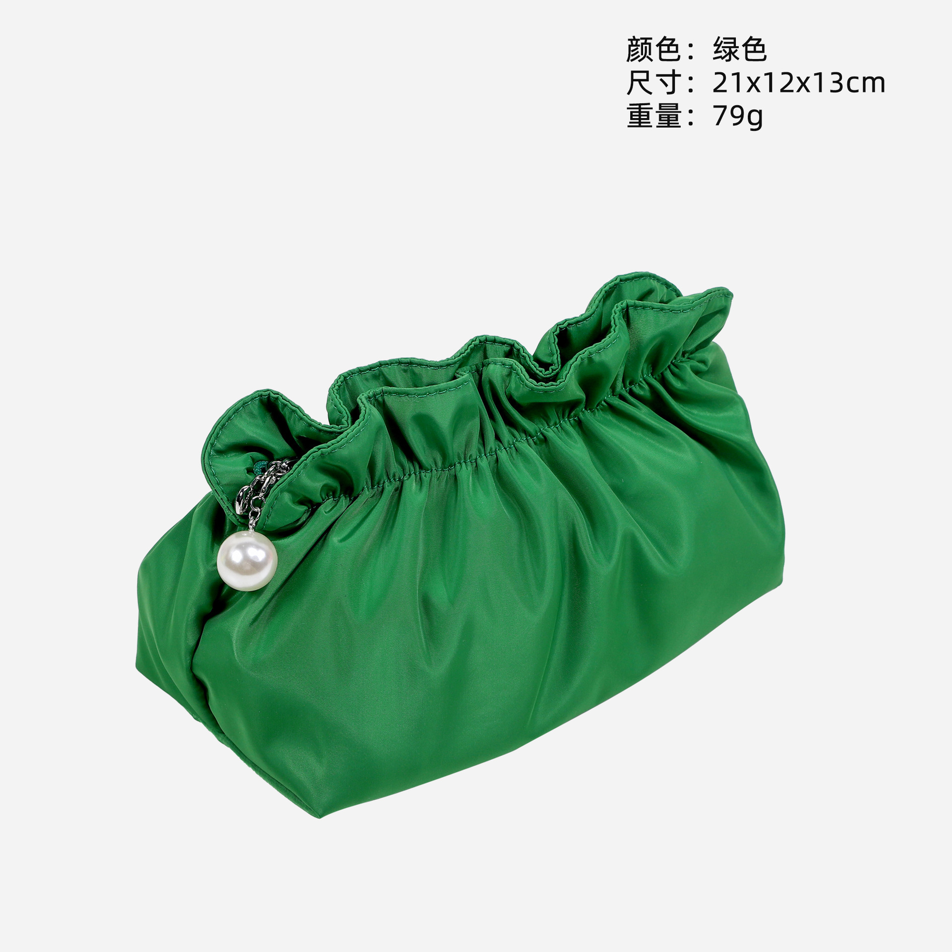 Bolsa de maquillaje brillante modelo 2026, gran capacidad, bolsa de almacenamiento de artículos de tocador de alta gama con cordón plisado, venta al por mayor de fábrica.