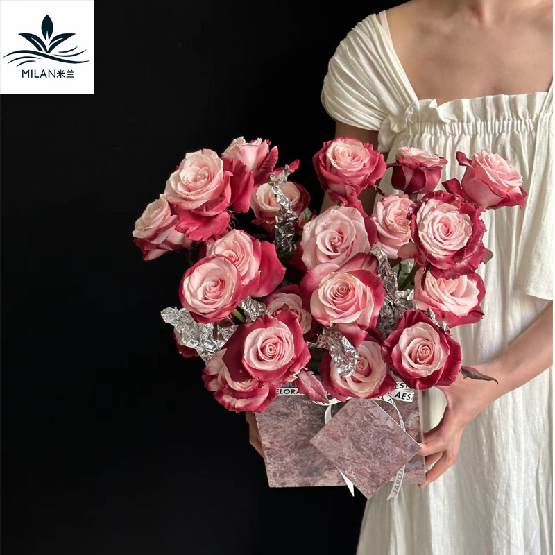 Internet celebridad ciruela negro rosa púrpura flores autopintadas agente de pulverización de color tinte floral spray colorante