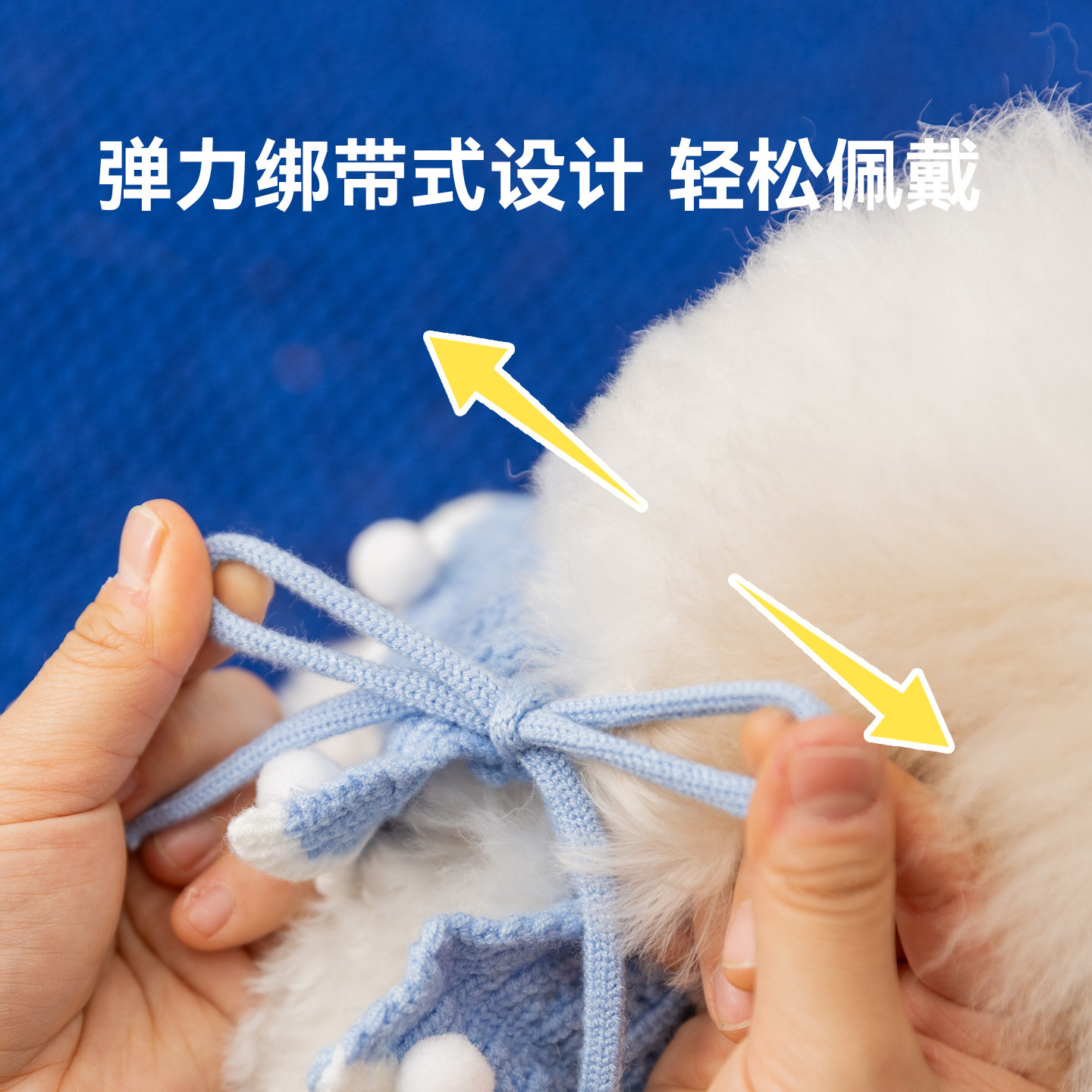 Nuevo perro auténtico perro de orejas grandes co-branding collar de punto toallas de saliva para gatos collar de mascotas de peldaño