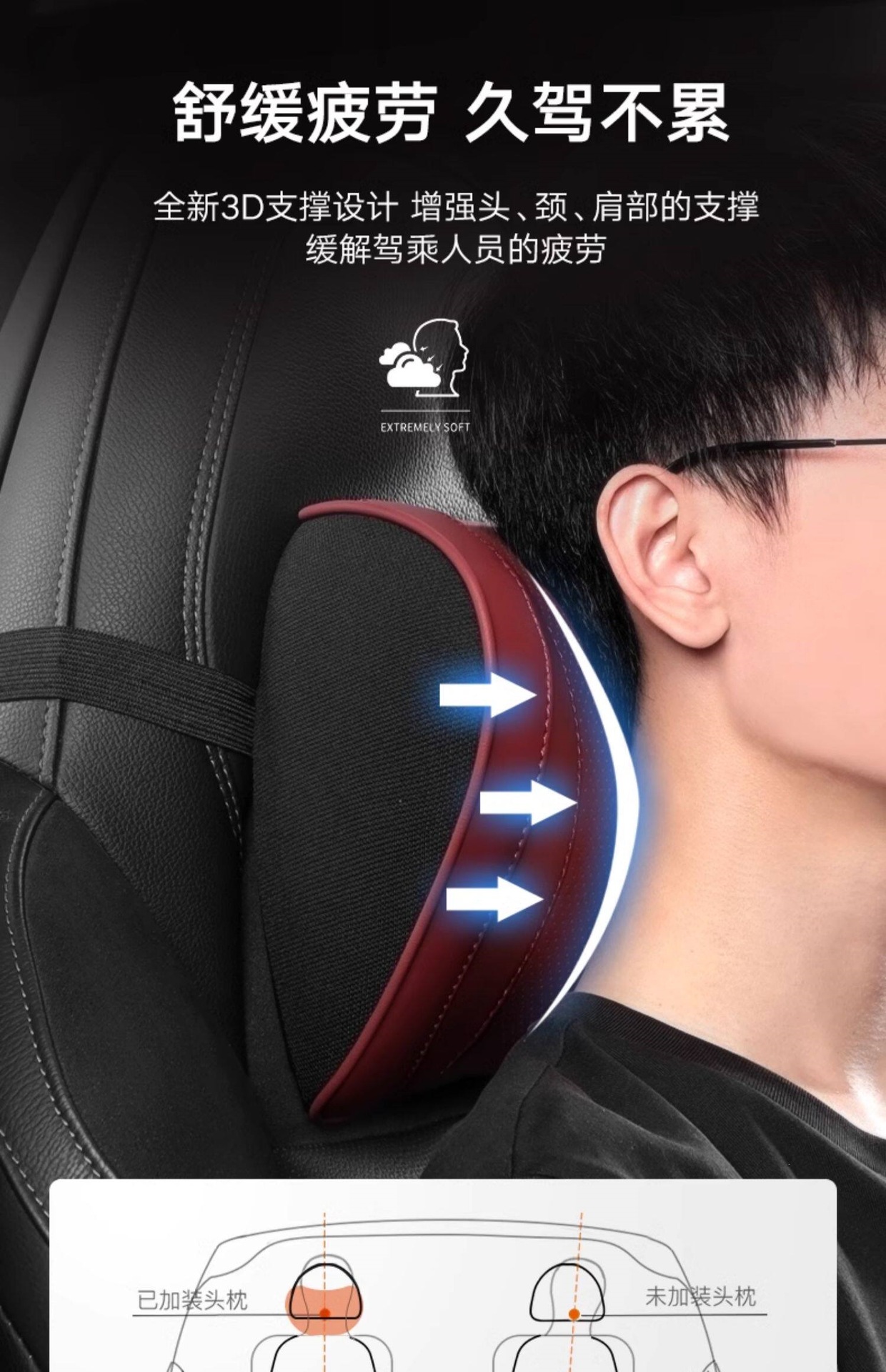 Byd Qin Plus Headrest Yuan Dmi Dedicated Ev Destroyer 05 Car Integrated Seat Plus Dmi Neck Pillow