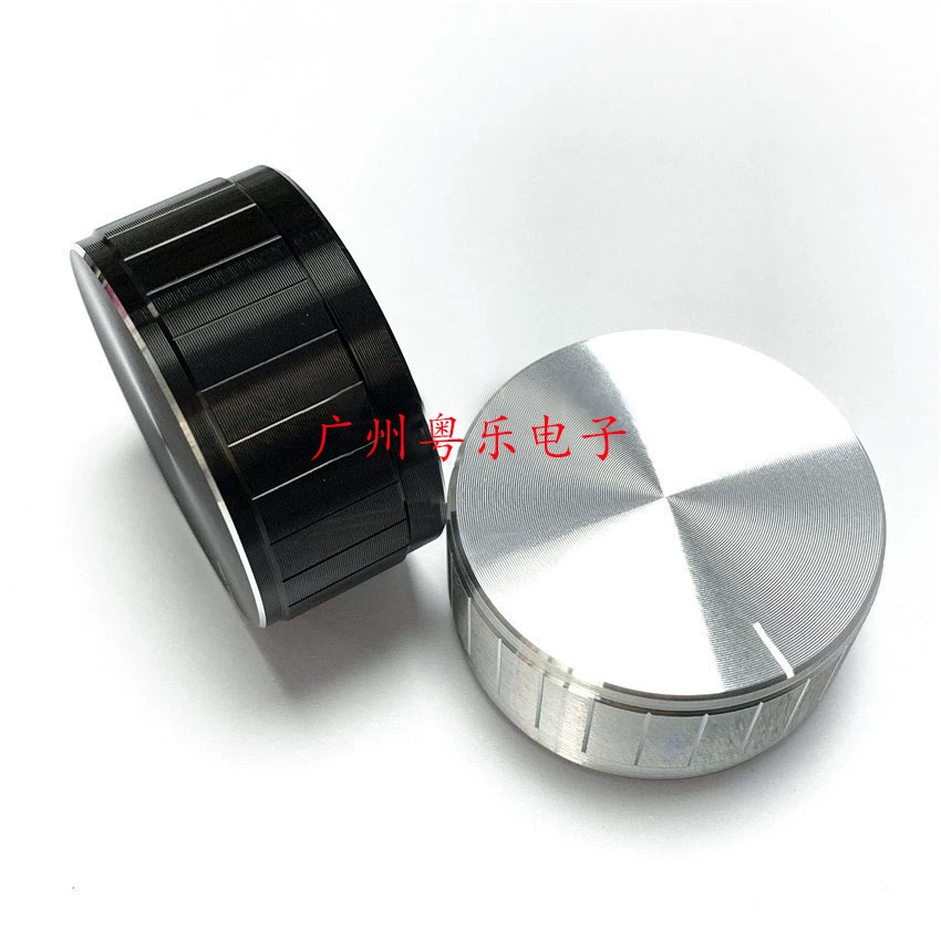 Алюминиевая ручка в полоску диаметром 40 мм Высота 19 мм цветочная ось HIFI Регулировка звукового усилителя кнопки панели ручки