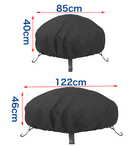 Amazon hot sale outdoor stove cover fire stove cover round square waterproof oxford cloth