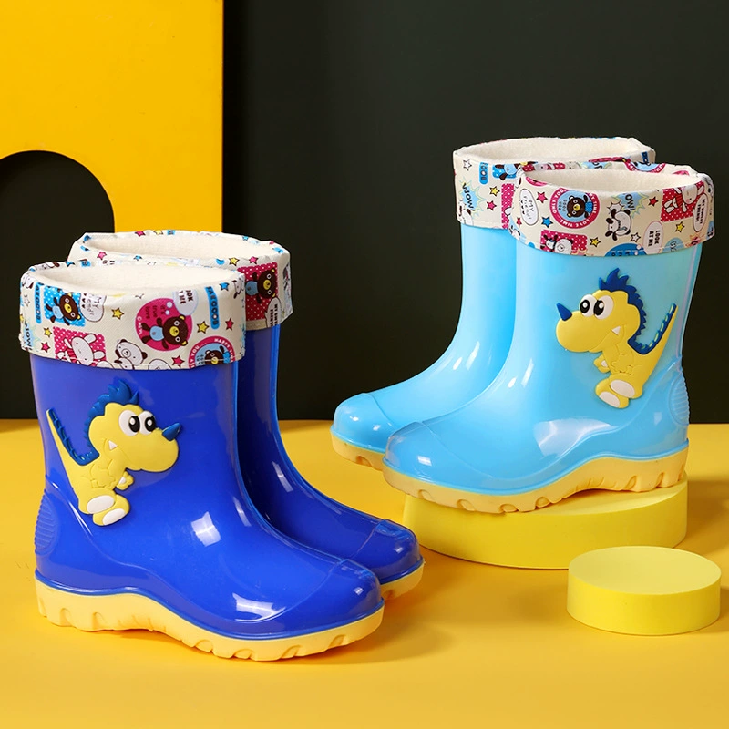 Детские непромокаемые сапоги, детские непромокаемые сапоги для больших детей, мальчиков и девочек, Нескользящие непромокаемые сапоги для детского сада для учеников начальной школы, четыре сезона
