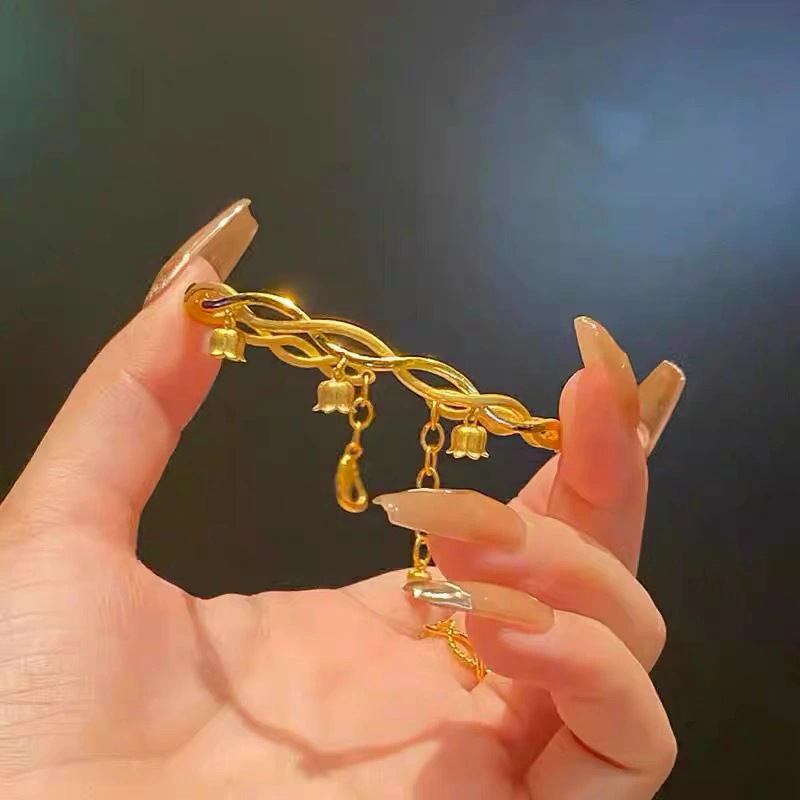 Little Red Book New Golden Ring Orchid Bracelet High Color Value Design Light Luxury Personality Fashion Trendy Niche Jewelry Women Little Red Book New Golden Ring Orchid Bracelet High Color Value Design Light Luxury Personality Fashion Trendy Niche Jewelry Women