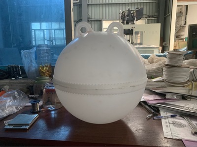 厂家直销PP塑料浮球 海洋湖泊渔业养殖耐腐蚀浮漂双耳浮球|ru