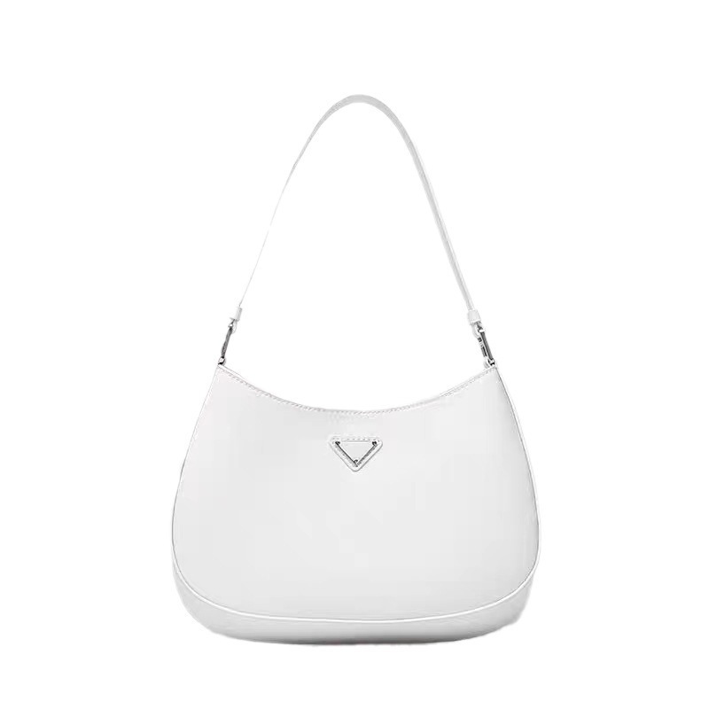 2024 nuevo P casa Cleo bolso axila moda fideos brillantes zhonggu bolso de Media Luna de cuero bolso de mujer bolso de hombro único