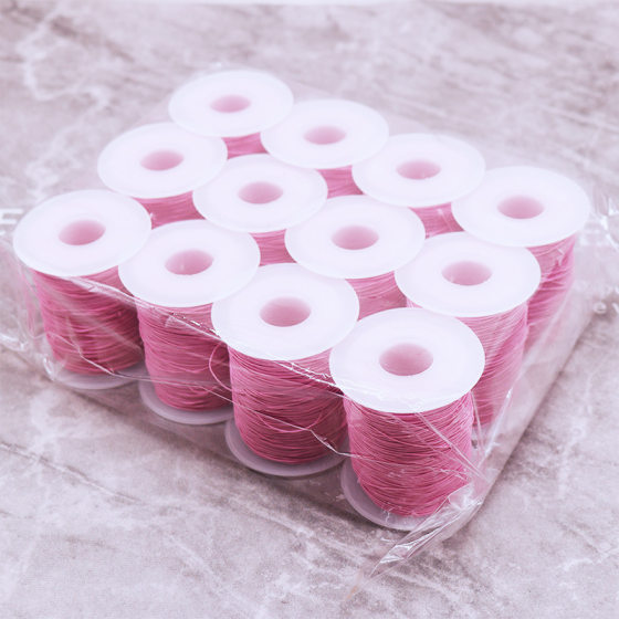 Sweater neckline elastic sewing line 0.5mm ultra-fine sewing machine bottom line sewing clothes round small elastic rope elastic