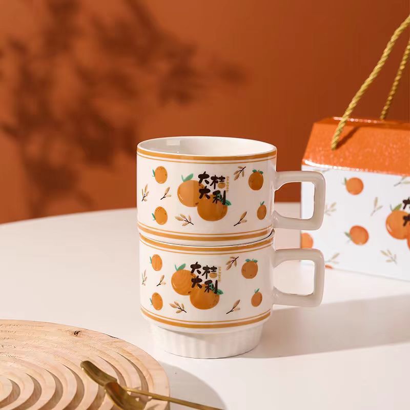 Taza de regalo de bodas de alto valor de cerámica de nicho de dama de honor de alto nivel regalos prácticos