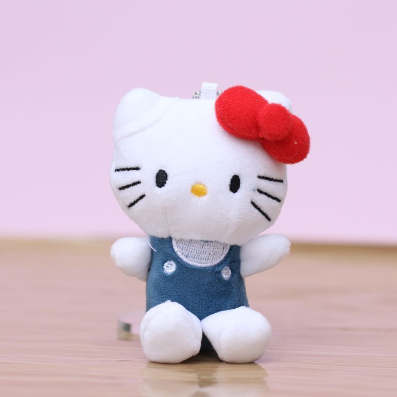 网红kt猫小挂件可爱毛绒玩具公仔小猫包包挂饰玩偶钥匙扣布娃娃|undefined