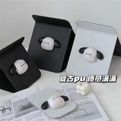 Cute puppy folding mirror makeup mirror carry-on portable mirror small desktop dormitory home desktop mirror